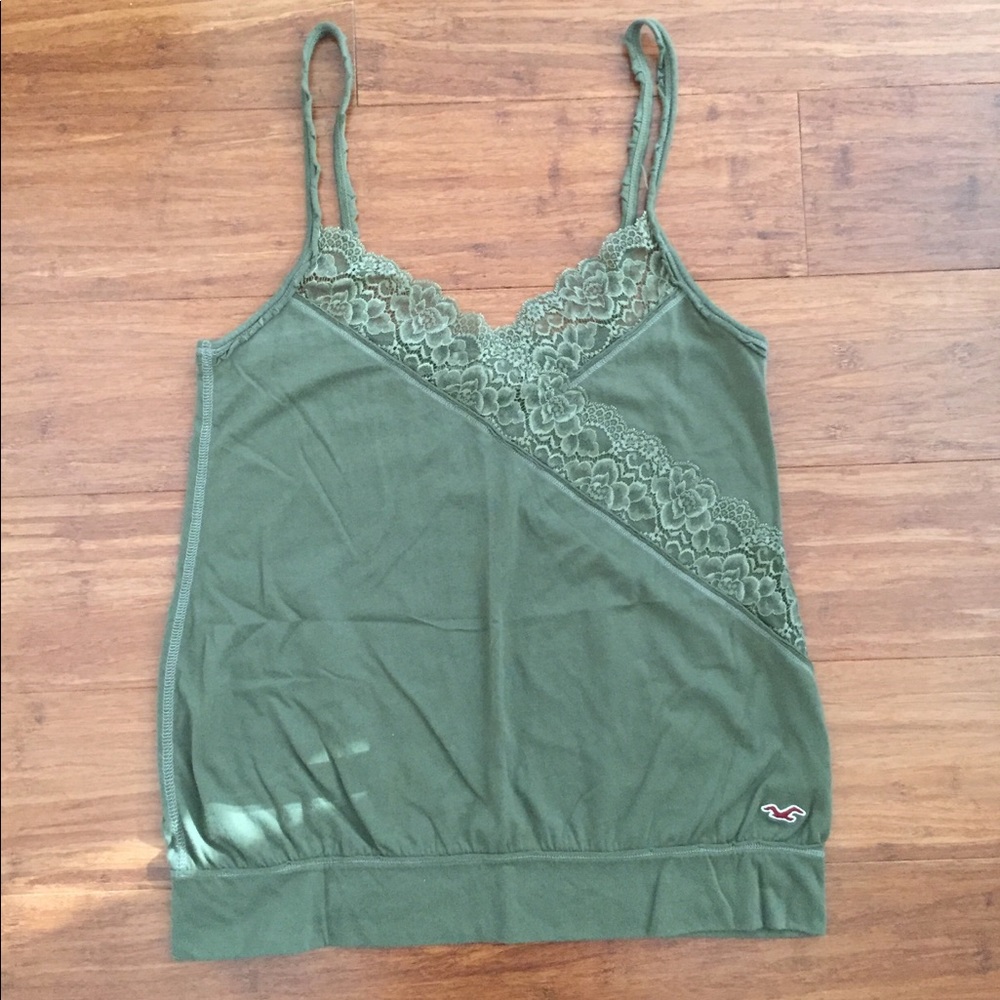 Hollister Lace Green Tank Top
